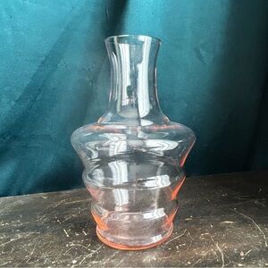 Vintage MCM Tiffin-Franciscan Blush Pink Tunble-Up Decanter Vase